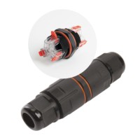 Коннектор кабельный 3-контактный с пружинным контактом водонепроницаемый чёрный Feron LD533