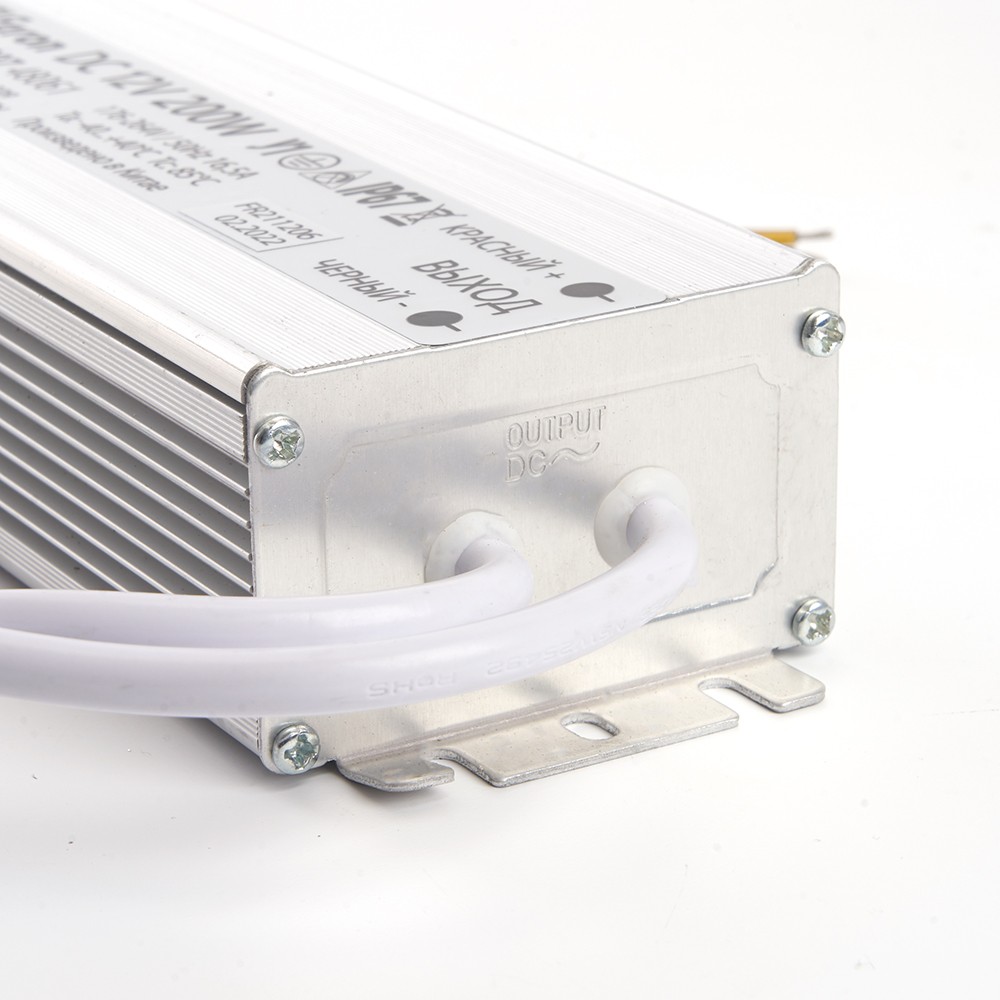 Трансформатор электронный для светодиодной ленты 150W 12V IP67 (драйвер), LB007 — изображение 3
