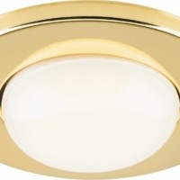 Светильник встраиваемый Feron 1713 потолочный R50 E14 золотистый