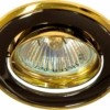 Светильник встраиваемый Feron 301T-MR16 потолочный MR16 G5.3 черный-золото