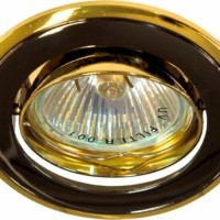Светильник встраиваемый Feron 301T-MR16 потолочный MR16 G5.3 черный-золото