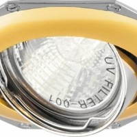 Светильник встраиваемый Feron 305T-MR16 потолочный MR16 G5.3 золото-хром