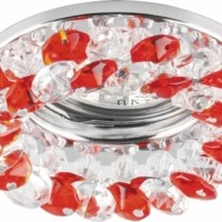 Светильник встраиваемый Feron CD4141 потолочный MR16 G5.3 красный хром