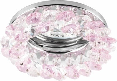 Светильник встраиваемый Feron CD4141 потолочный MR16 G5.3 прозрачно-розовый хром