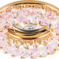 Светильник встраиваемый Feron CD4141 потолочный MR16 G5.3 розовый золотистый