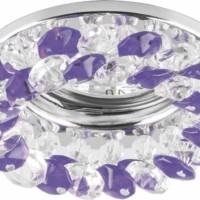 Светильник встраиваемый Feron CD4141 потолочный MR16 G5.3 сиреневый хром