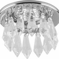 Светильник встраиваемый Feron DL4160 потолочный MR16 G5.3 прозрачный хром