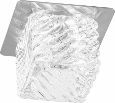 Светильник встраиваемый Feron BS 125-FA потолочный JC G4 прозрачный титан