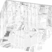 Светильник встраиваемый Feron JD61 потолочный JCD9 G9 прозрачный хром