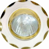 Светильник встраиваемый Feron 703 потолочный MR16 G5.3 жемжучное серебро-золото