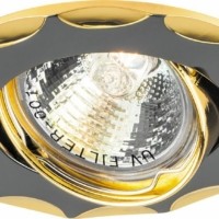 Светильник встраиваемый Feron 703 потолочный MR16 G5.3 черный-золото