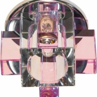 Светильник встраиваемый Feron C1037P потолочный JCD G9 прозрачно-розовый