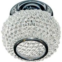 Светильник потолочный JC G5.3 с прозрачным стеклом хром CD2150