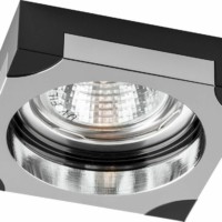 Светильник встраиваемый Feron DL192 потолочный MR16 G5.3 черный – хром