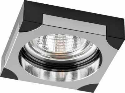 Светильник встраиваемый Feron DL192 потолочный MR16 G5.3 черный – хром