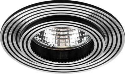 Светильник встраиваемый Feron DL240 потолочный MR16 G5.3 черный-алюминий