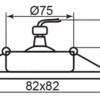Светильник встраиваемый Feron DL273 потолочный MR16 G5.3 алюминий-хром