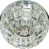 Светильник встраиваемый с белой LED подсветкой Feron JD87 потолочный JCD9 G9 прозрачный