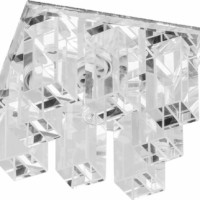 Светильник встраиваемый с белой LED подсветкой Feron JD120 потолочный JCD9 G9 прозрачный