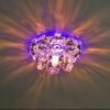 Светильник встраиваемый с разноцветной LED подсветкой Feron 1540 JCD9 прозрачно-сиреневый