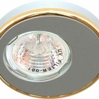 Светильник встраиваемый Feron DL1A потолочный MR16 G5.3 алюминий-золото