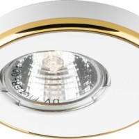 Светильник встраиваемый Feron DL1A потолочный MR16 G5.3 белый-золото