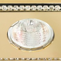 Светильник встраиваемый Feron DL102-C потолочный MR16 G5.3 золотистый