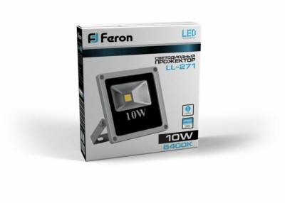 Прожектор светодиодный Feron LL-271 IP66 10W желтый — изображение 2