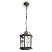 Светильник садово-парковый Feron PL134 шестигранный на цепочке 60Вт E27 230В черное золото