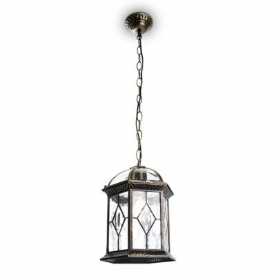 Светильник садово-парковый Feron PL134 шестигранный на цепочке 60Вт E27 230В черное золото