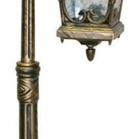 Светильник садово-парковый Feron PL148 столб четырехгранный 100Вт 230В E27 черное золото