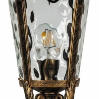 Светильник садово-парковый Feron PL4004 круглый на постамент 60Вт 230В E27 черное золото