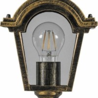 Светильник садово-парковый Feron PL4013 четырехгранный на постамент 60Вт E27 230В черное золото