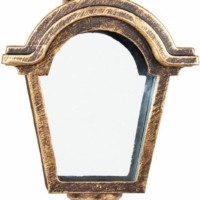 Светильник садово-парковый Feron PL4015 четырехгранный на столб 60Вт E27 230В черное золото