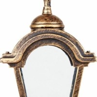 Светильник садово-парковый Feron PL4014 четырехгранный на цепочке 60Вт E27 230В черное золото