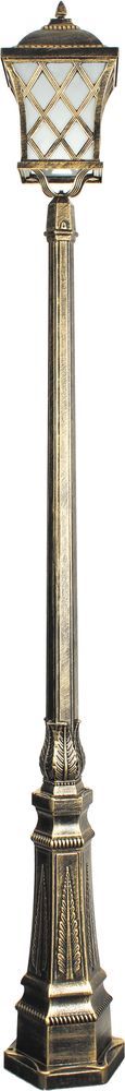 Светильник садово-парковый Feron PL4067 столб четырехгранный 60Вт E27 230В черное золото