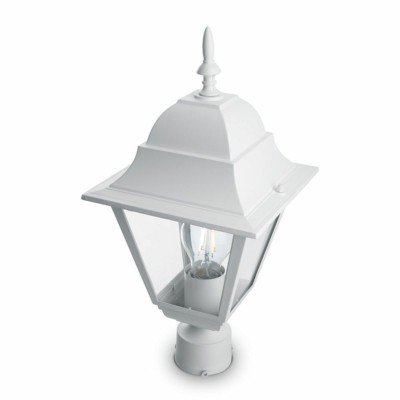 Светильник садово-парковый Feron 4203 четырехгранный на столб 100Вт E27 230В белый