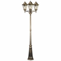 Светильник садово-парковый Feron 6215/PL6215 столб 3×100Вт E27 230В черное золото