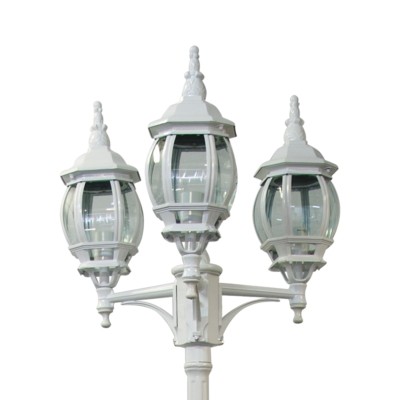 Светильник садово-парковый Feron 8115/PL8115 столб 3x100Вт E27 230В белый — изображение 5