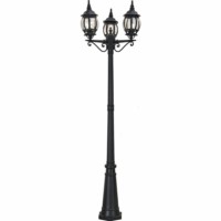 Светильник садово-парковый Feron 8115/PL8115 столб 3×100Вт E27 230В черный