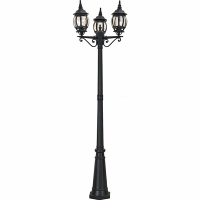 Светильник садово-парковый Feron 8115/PL8115 столб 3×100Вт E27 230В черный