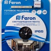Лента светодиодная Feron LS607, готовый комплект 5м 60SMD(5050)/м 14.4Вт/м IP65 12V 6500К,ДЕМО-УПАКОВКА