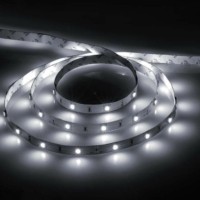 Лента светодиодная, 30SMD(5050)/м 7.2Вт/м 12V 5м белый на белом c драйвером, LS606