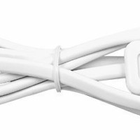 Шнур сетевой с выключателем, 230V 1,9м белый, KF-HK-1