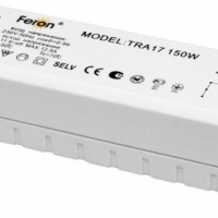 Трансформатор электронный понижающий с защитой, 230V/12V 150W, TRA17