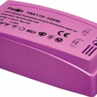 Трансформатор электронный понижающий, 230V/12V 250W пластик розовый, TRA110