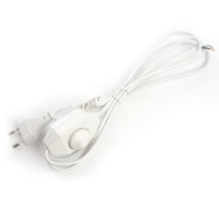 Шнур сетевой с диммером 230V 2м, белый, DM103-200W
