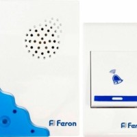 Звонок дверной беспроводной Feron Е-223 Электрический 32 мелодии белый синий с питанием от батареек