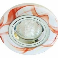 Светильник потолочный JCDR G5.3 “керамика” хром с лампой CD96