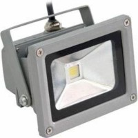 Прожектор светодиодный квадратный, 1LED/10W-зеленый 230V серый (IP65) 114*133*88мм, LL-122